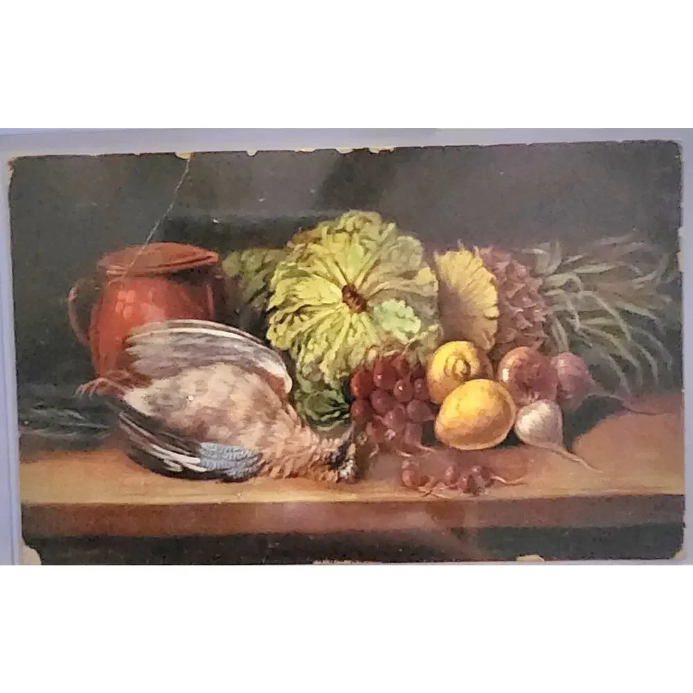 Lot Of Four Vintage Antique Embossed Postcards Flowers